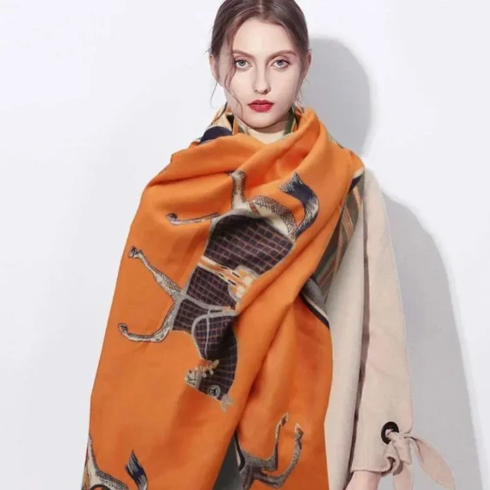 Kerri Horse Poncho Scarf